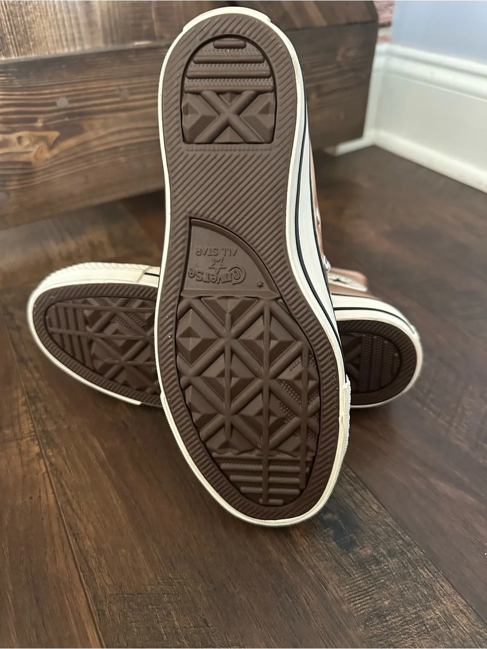 Converse Kids' Metallic Copper/Gold High-Top Sneakers